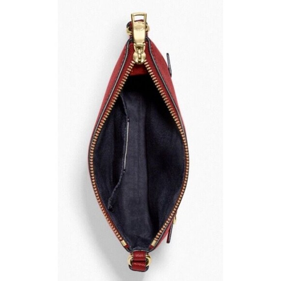 New Coach CE871 Mini Rowan File Bag Crossgrain Leather 1941 Red - Picture 3 of 4